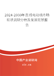 2024-2030年直線電動機(jī)市場現(xiàn)狀調(diào)研分析及發(fā)展前景報(bào)告