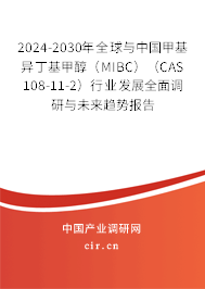 2024-2030年全球與中國甲基異丁基甲醇（MIBC）（CAS 108-11-2）行業(yè)發(fā)展全面調(diào)研與未來趨勢報告