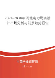 2024-2030年河北電力勘察設(shè)計(jì)市場(chǎng)分析與前景趨勢(shì)報(bào)告