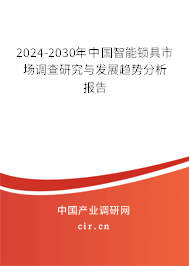 2024-2030年中國(guó)智能鎖具市場(chǎng)調(diào)查研究與發(fā)展趨勢(shì)分析報(bào)告