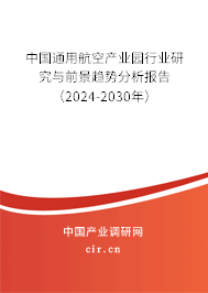 中國(guó)通用航空產(chǎn)業(yè)園行業(yè)研究與前景趨勢(shì)分析報(bào)告（2024-2030年）