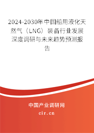 2024-2030年中國船用液化天然氣（LNG）裝備行業(yè)發(fā)展深度調(diào)研與未來趨勢(shì)預(yù)測(cè)報(bào)告