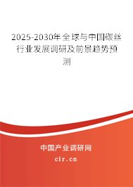 2025-2030年全球與中國(guó)碳絲行業(yè)發(fā)展調(diào)研及前景趨勢(shì)預(yù)測(cè)