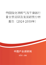 中國強(qiáng)化沸騰氣流干燥器行業(yè)全景調(diào)研及發(fā)展趨勢分析報(bào)告（2024-2030年）