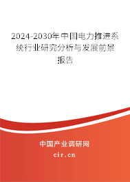 2024-2030年中國(guó)電力推進(jìn)系統(tǒng)行業(yè)研究分析與發(fā)展前景報(bào)告