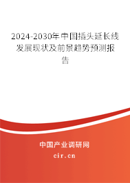 2024-2030年中國插頭延長線發(fā)展現(xiàn)狀及前景趨勢預(yù)測報告