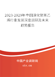 2023-2029年中國溴化聚苯乙烯行業(yè)發(fā)展深度調(diào)研及未來趨勢報(bào)告