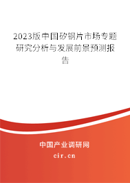 2023版中國矽鋼片市場專題研究分析與發(fā)展前景預(yù)測報告