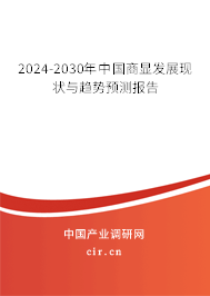 2024-2030年中國商顯發(fā)展現(xiàn)狀與趨勢預測報告