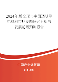 2024年版全球與中國(guó)透明導(dǎo)電材料市場(chǎng)專題研究分析與發(fā)展前景預(yù)測(cè)報(bào)告