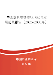 中國登機電梯市場現(xiàn)狀與發(fā)展前景報告（2025-2031年）