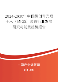 2024-2030年中國(guó)微創(chuàng)青光眼手術(shù)（MIGS）裝置行業(yè)發(fā)展研究與前景趨勢(shì)報(bào)告