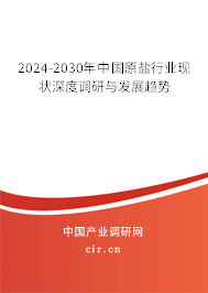 2024-2030年中國原鹽行業(yè)現(xiàn)狀深度調(diào)研與發(fā)展趨勢