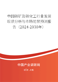 中國磷礦及磷化工行業(yè)發(fā)展現(xiàn)狀分析與市場前景預測報告（2024-2030年）