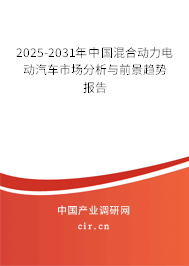 2025-2031年中國混合動力電動汽車市場分析與前景趨勢報告