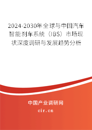 2024-2030年全球與中國汽車智能剎車系統(tǒng)（IBS）市場現(xiàn)狀深度調研與發(fā)展趨勢分析