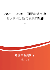 2025-2030年中國(guó)硬度計(jì)市場(chǎng)現(xiàn)狀調(diào)研分析與發(fā)展前景報(bào)告