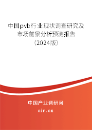 中國pvb行業(yè)現(xiàn)狀調(diào)查研究及市場前景分析預測報告（2024版）