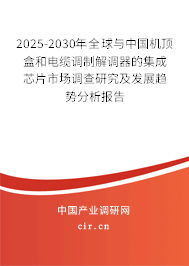 2025-2030年全球與中國機頂盒和電纜調(diào)制解調(diào)器的集成芯片市場調(diào)查研究及發(fā)展趨勢分析報告