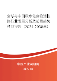 全球與中國碳水化合物活性酶行業(yè)發(fā)展分析及前景趨勢預測報告（2024-2030年）