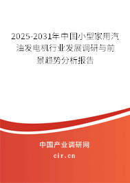 2025-2031年中國(guó)小型家用汽油發(fā)電機(jī)行業(yè)發(fā)展調(diào)研與前景趨勢(shì)分析報(bào)告