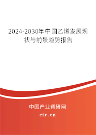 2024-2030年中國乙烯發(fā)展現(xiàn)狀與前景趨勢報告