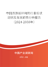 中國(guó)資源循環(huán)利用行業(yè)現(xiàn)狀調(diào)研及發(fā)展趨勢(shì)分析報(bào)告（2024-2030年）