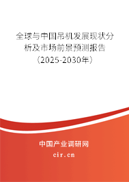 全球與中國(guó)吊機(jī)發(fā)展現(xiàn)狀分析及市場(chǎng)前景預(yù)測(cè)報(bào)告（2025-2030年）