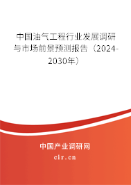 中國油氣工程行業(yè)發(fā)展調(diào)研與市場(chǎng)前景預(yù)測(cè)報(bào)告（2024-2030年）