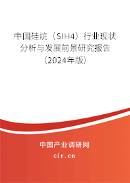 中國硅烷（SIH4）行業(yè)現(xiàn)狀分析與發(fā)展前景研究報告（2024年版）