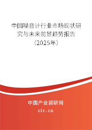 中國(guó)噪音計(jì)行業(yè)市場(chǎng)現(xiàn)狀研究與未來(lái)前景趨勢(shì)報(bào)告（2024年）