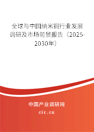 全球與中國納米銅行業(yè)發(fā)展調(diào)研及市場前景報(bào)告（2025-2030年）