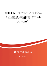 中國CNG加氣站行業(yè)研究與行業(yè)前景分析報告（2024-2030年）