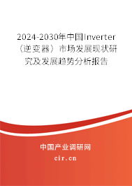 2024-2030年中國Inverter（逆變器）市場(chǎng)發(fā)展現(xiàn)狀研究及發(fā)展趨勢(shì)分析報(bào)告