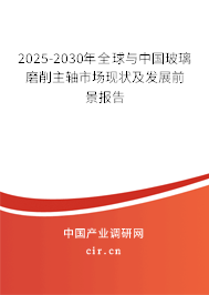 2025-2030年全球與中國玻璃磨削主軸市場現(xiàn)狀及發(fā)展前景報(bào)告