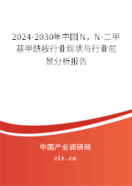 2024-2030年中國N，N-二甲基甲酰胺行業(yè)現(xiàn)狀與行業(yè)前景分析報告