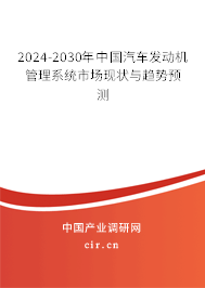 2024-2030年中國汽車發(fā)動機管理系統(tǒng)市場現(xiàn)狀與趨勢預測