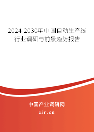 2024-2030年中國自動(dòng)生產(chǎn)線行業(yè)調(diào)研與前景趨勢報(bào)告