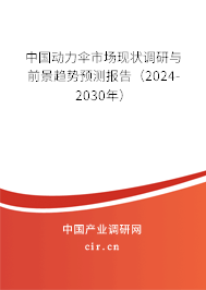 中國動力傘市場現(xiàn)狀調(diào)研與前景趨勢預(yù)測報告（2024-2030年）