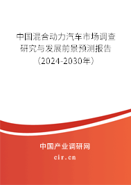 中國混合動力汽車市場調(diào)查研究與發(fā)展前景預(yù)測報告（2024-2030年）