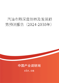 汽油市場深度剖析及發(fā)展趨勢預(yù)測報(bào)告（2024-2030年）