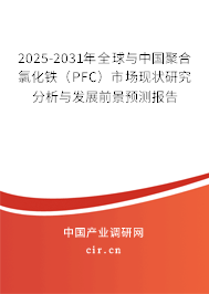 2025-2031年全球與中國聚合氯化鐵（PFC）市場現(xiàn)狀研究分析與發(fā)展前景預(yù)測報告