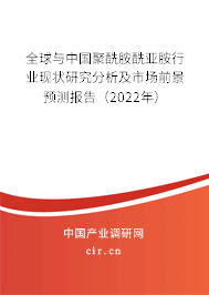 全球與中國聚酰胺酰亞胺行業(yè)現(xiàn)狀研究分析及市場前景預(yù)測報告（2022年）