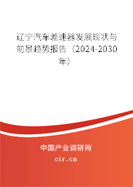 遼寧汽車差速器發(fā)展現狀與前景趨勢報告（2024-2030年）