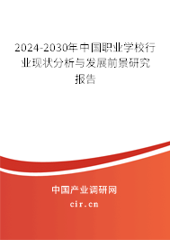 2024-2030年中國職業(yè)學(xué)校行業(yè)現(xiàn)狀分析與發(fā)展前景研究報(bào)告