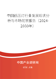 中國低壓燈行業(yè)發(fā)展現(xiàn)狀分析與市場前景報告（2024-2030年）