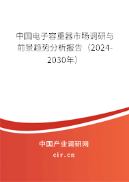 中國(guó)電子容重器市場(chǎng)調(diào)研與前景趨勢(shì)分析報(bào)告（2024-2030年）