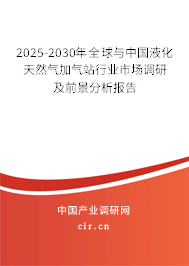 2025-2030年全球與中國液化天然氣加氣站行業(yè)市場調(diào)研及前景分析報告