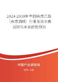 2024-2030年中國合成乙醇（合成酒精）行業(yè)發(fā)展全面調(diào)研與未來趨勢預(yù)測