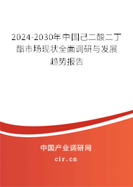 2024-2030年中國己二酸二丁酯市場現(xiàn)狀全面調(diào)研與發(fā)展趨勢報告